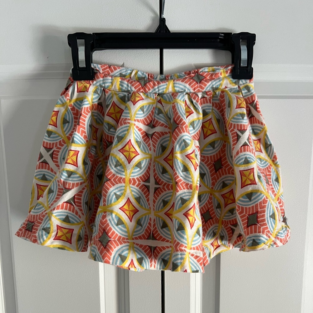 Lali Girls Twirly Skirt Size 3 Cotton Retro Geometric Boutique